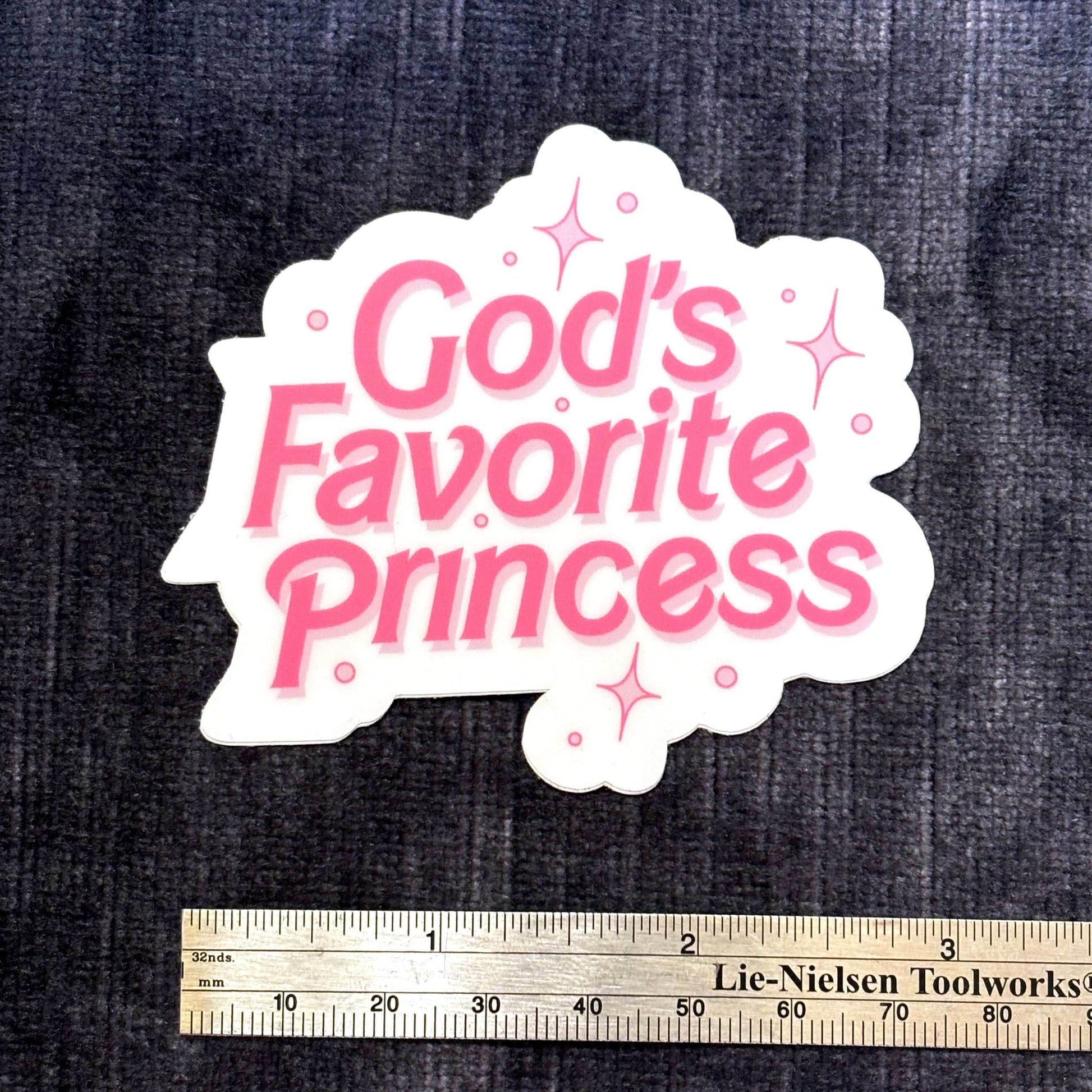 God’s Favorite Princess Vinyl Sticker – Divine Energy, Maximum Sparkle - 