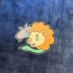 Cute Chimera Head Vinyl Sticker – Mythical Mashup in Kawaii Color