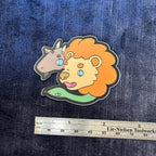 Cute Chimera Head Vinyl Sticker – Mythical Mashup in Kawaii Color