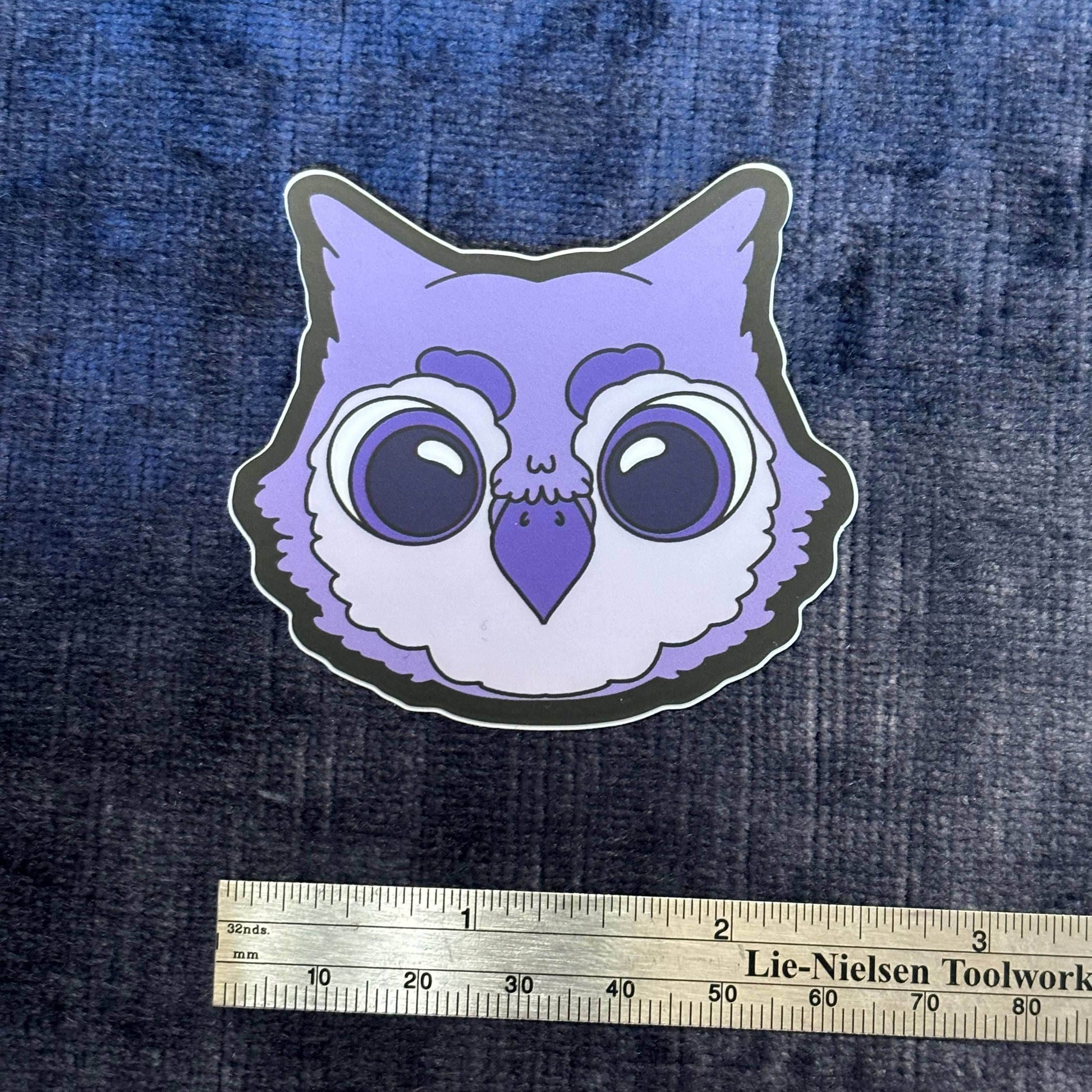 Cute Purple Owlbear Vinyl Sticker – Adorable Fantasy Beast for Your Gear - 