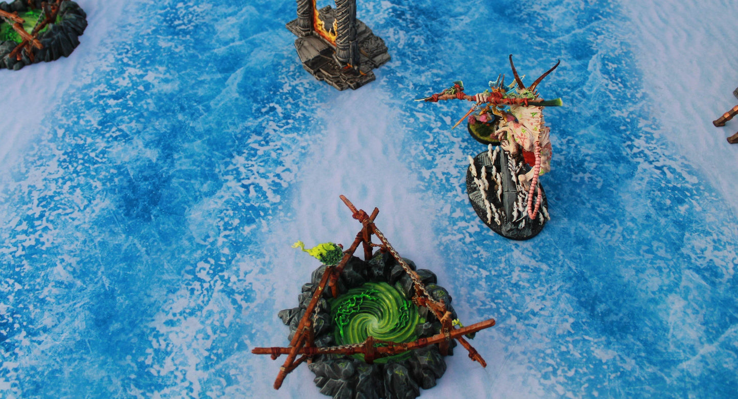 Frozen River - Neoprene Battle Mat - Warhammer, AoS, 40K, Kill Team, MCP, Shatterpoint, Legion, More - 44x60