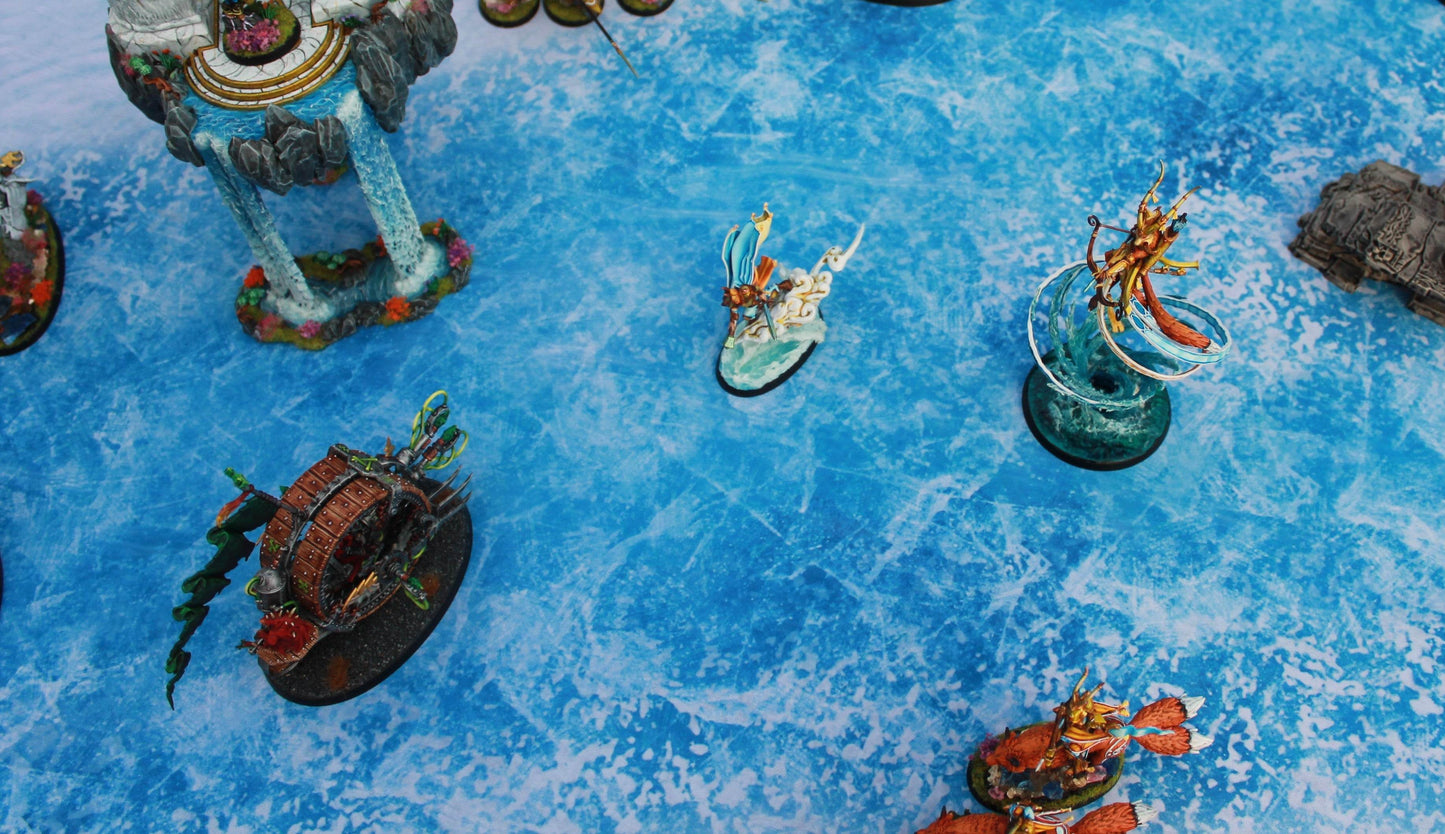 Frozen River - Neoprene Battle Mat - Warhammer, AoS, 40K, Kill Team, MCP, Shatterpoint, Legion, More - 44x60