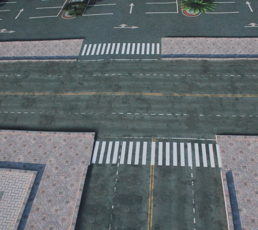 Modern City 1 - Neoprene Battle Mat - Warhammer, AoS, 40K, Kill Team, MCP, Shatterpoint, Legion, More - 36x36