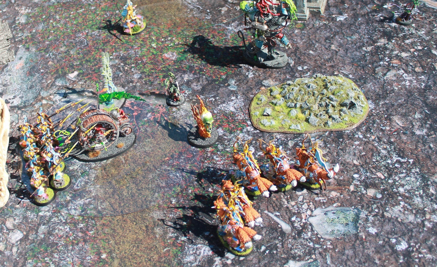 Muddy Battlefield - Neoprene Battle Mat - Warhammer, AoS, 40K, Kill Team, MCP, Shatterpoint, Legion, More - 44x60