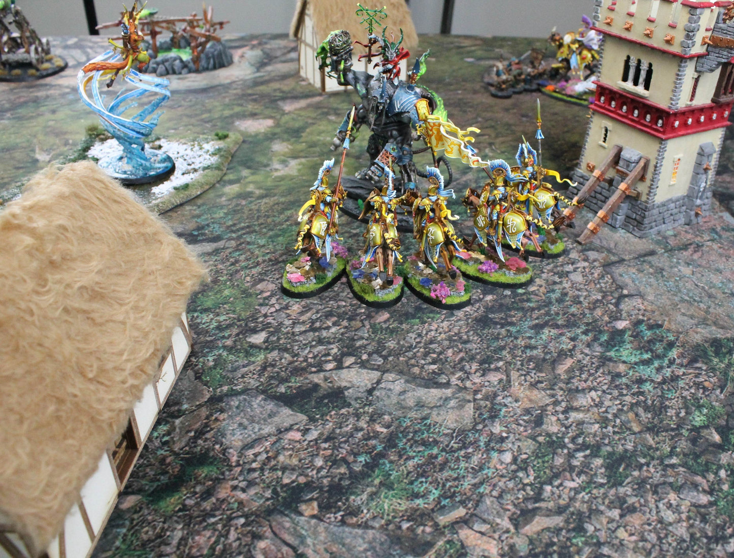 Rocky Highlands - Neoprene Battle Mat - Warhammer, AoS, 40K, Kill Team, MCP, Shatterpoint, Legion, More - 44x60