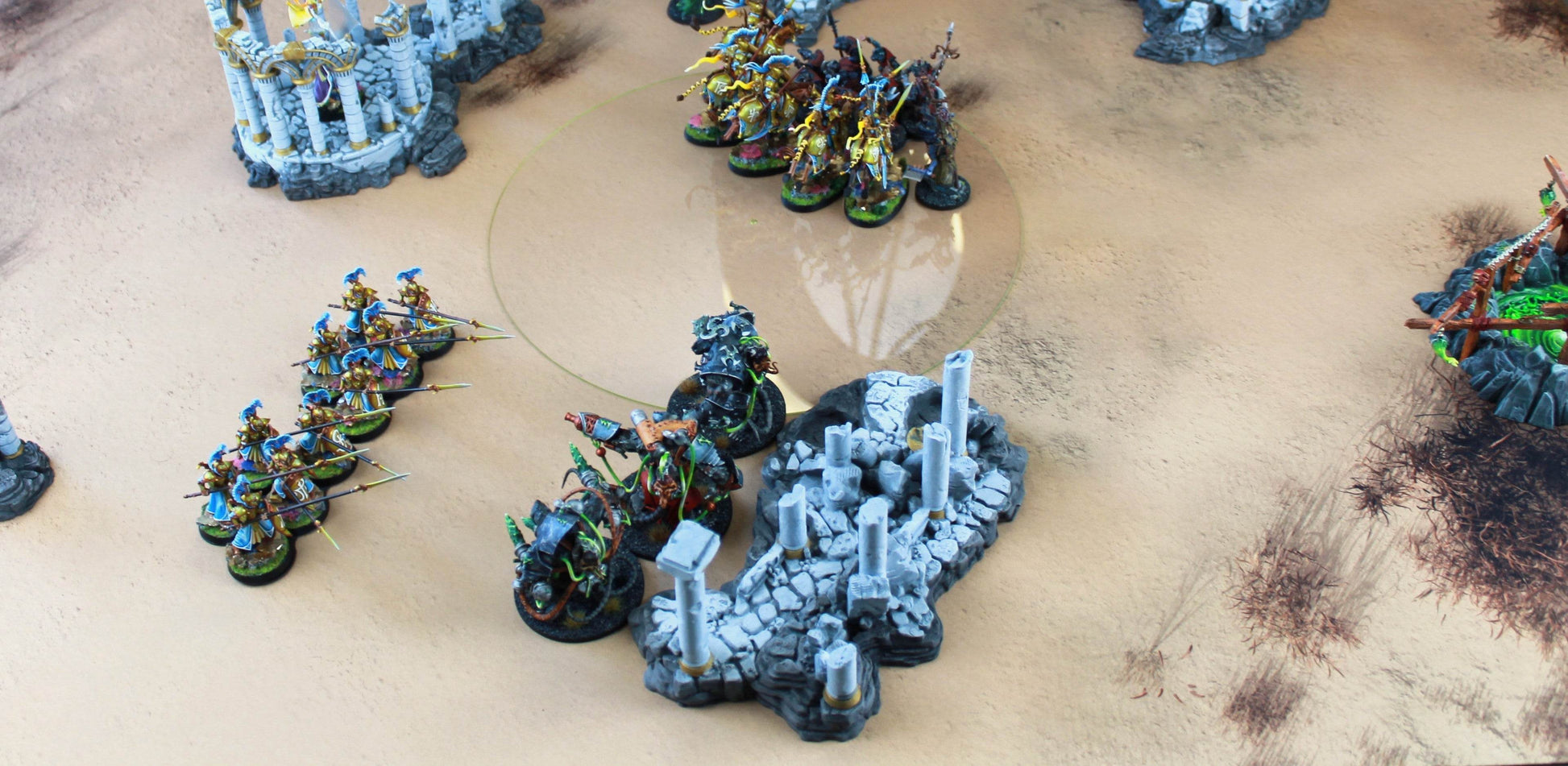 Sandy Dunes - Neoprene Battle Mat - Warhammer, AoS, 40K, Kill Team, MCP, Shatterpoint, Legion, More - 44x60