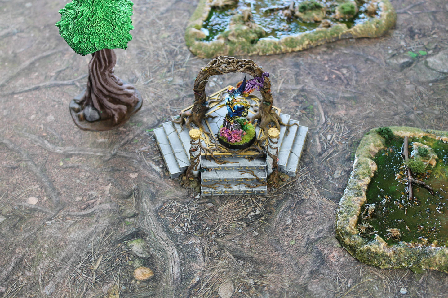 Deep Forest - Neoprene Battle Mat - Warhammer, AoS, 40K, Kill Team, MCP, Shatterpoint, Legion, More - 44x60