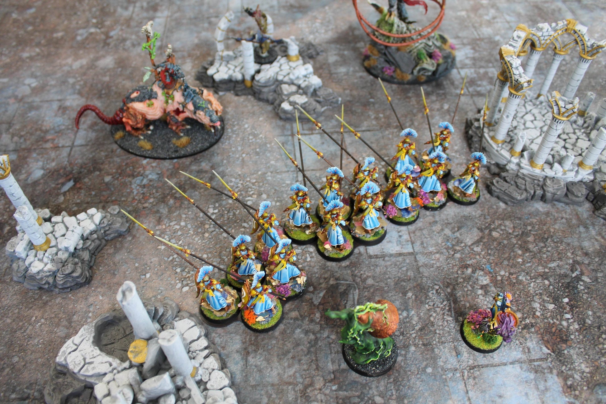 Urban Ruins - Neoprene Battle Mat - Warhammer, AoS, 40K, Kill Team, MCP, Shatterpoint, Legion, Deadzone, More - 22x30