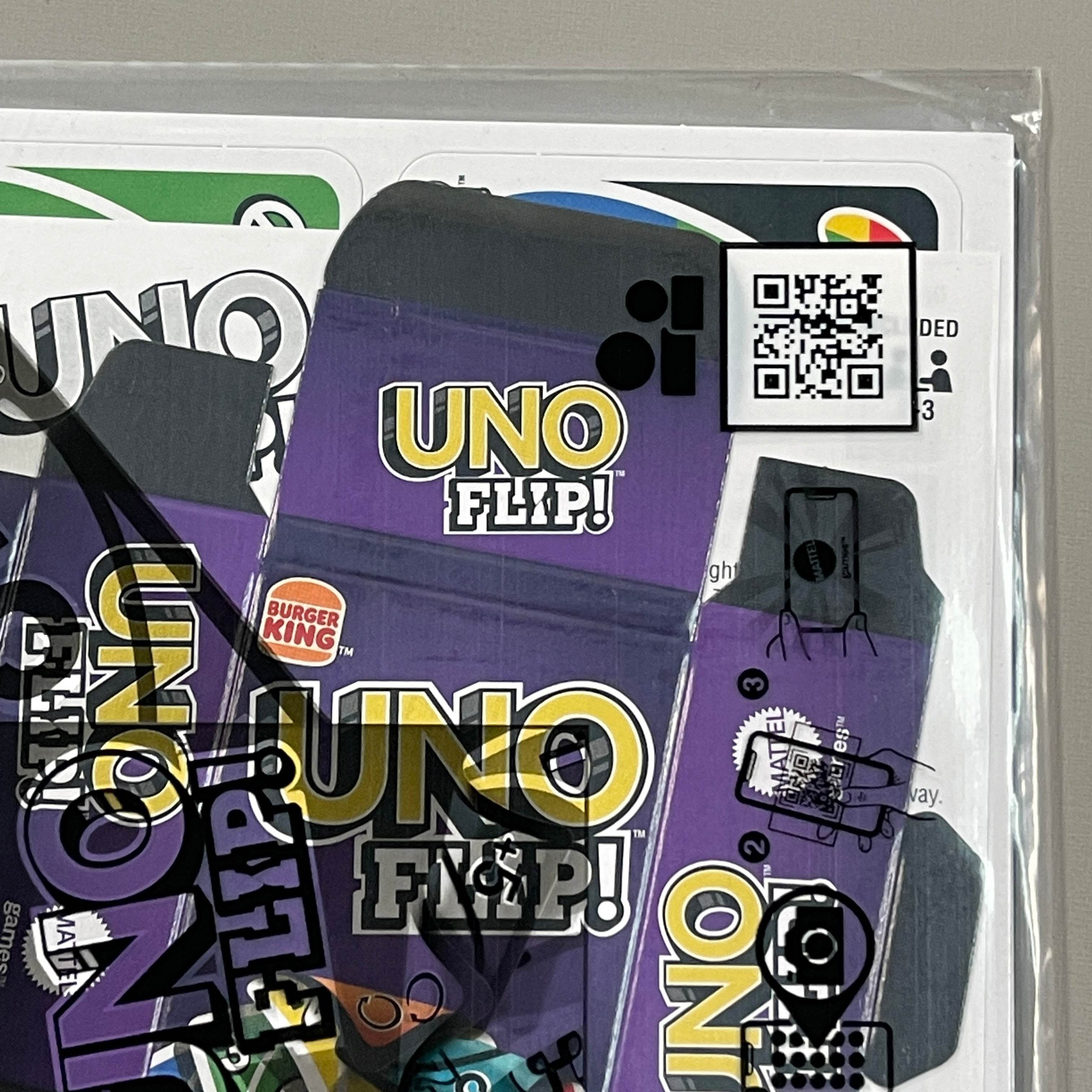 BURGER KING UNO Card Game Jul-Oct 2021 (Kid's Meal Toy) Mattel 15951B (New) - 