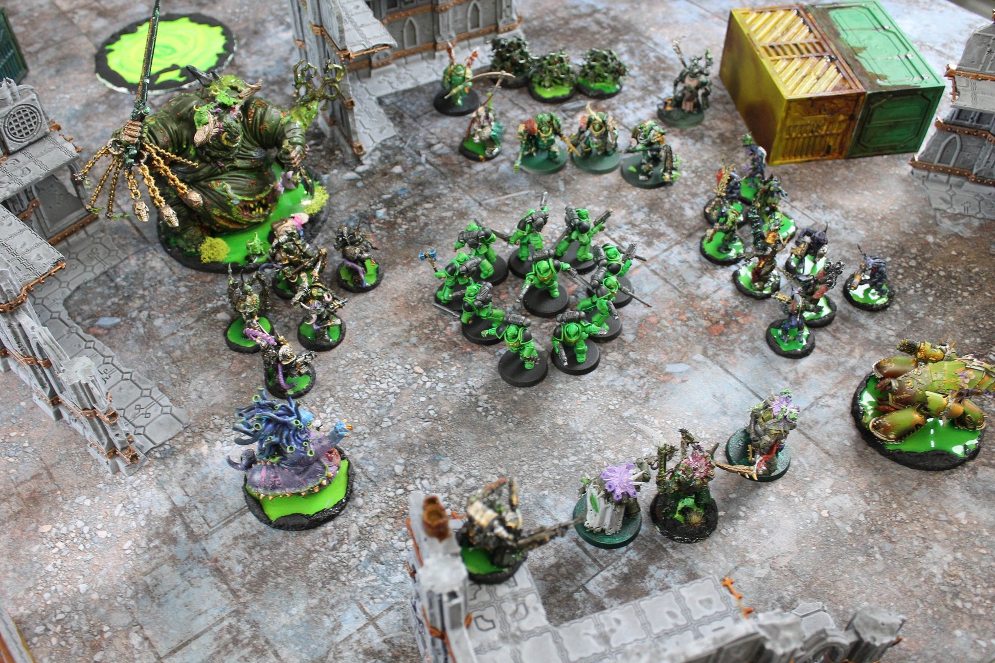 Urban Ruins - Neoprene Battle Mat - Warhammer, AoS, 40K, Kill Team, MCP, Shatterpoint, Legion, Deadzone, More - 22x30