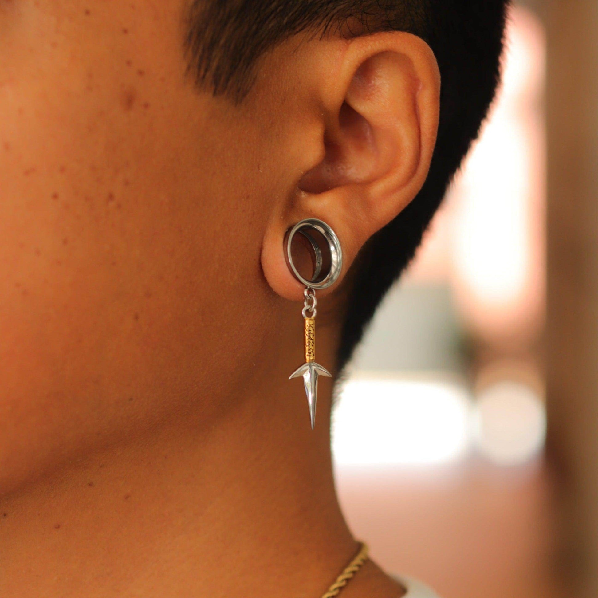 Naruto™ Minato's Kunai Earring - Chrome / Single