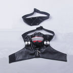 New anime tokyo ghoul cosplay prop zipper pu adjustable mask