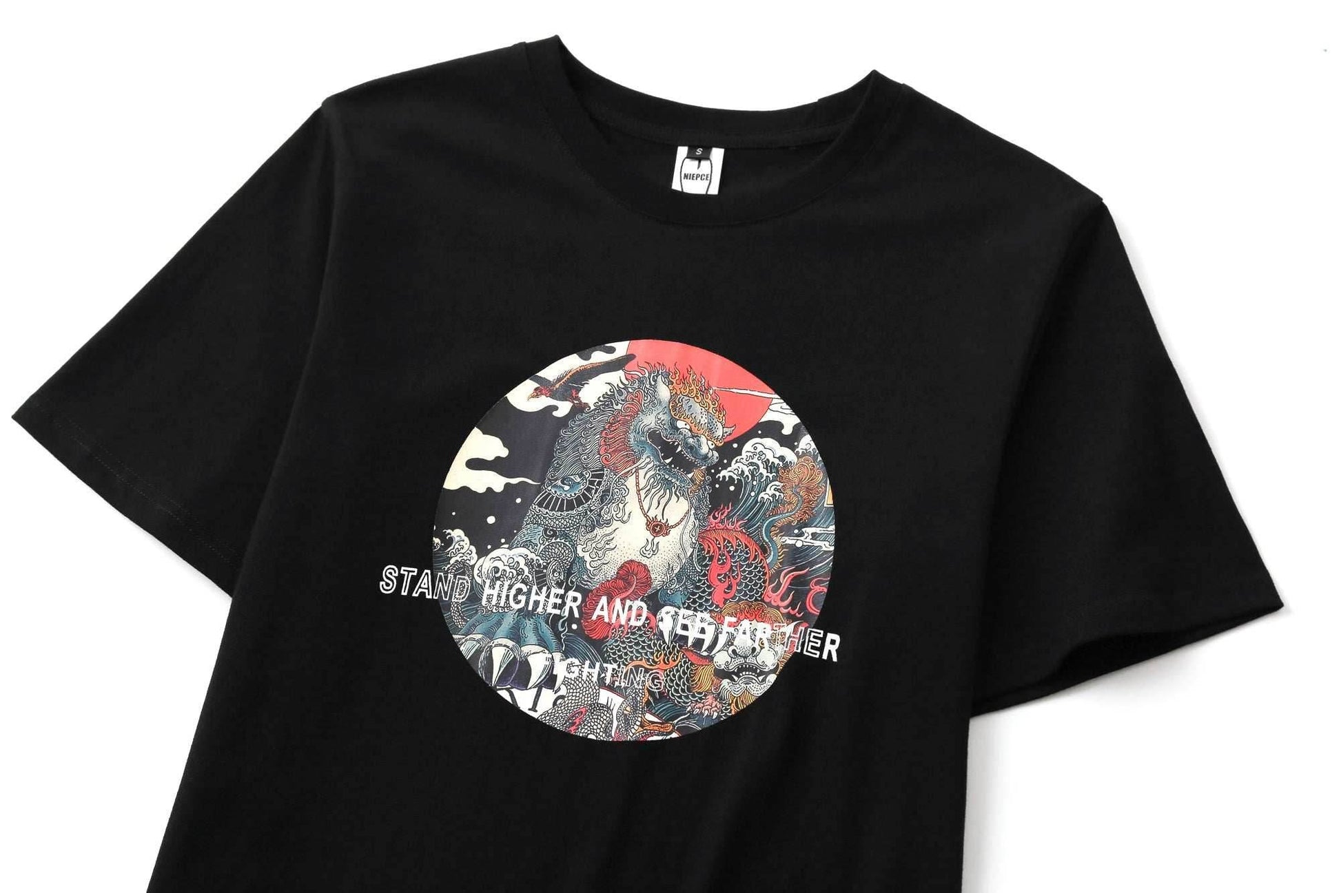 YeT006 Stone Lion Tee - White / S