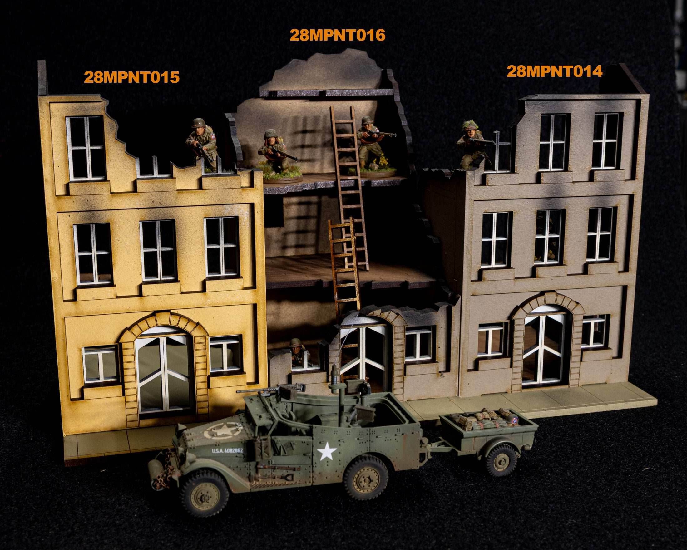 28mm European Building - 28MPNT516 (Painted and Assembled) - 