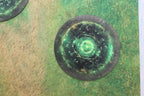 Warhammer 40k and AoS4 Neoprene Objective Markers - Green and Purple Energy - Set of 6