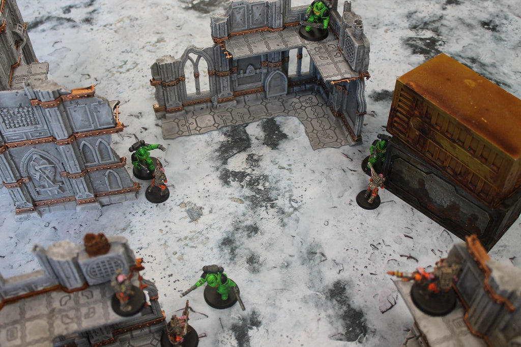 Snowy Tundra - Neoprene Battle Mat - Warhammer, AoS, 40K, Kill Team, MCP, Shatterpoint, Legion, More - 22x30