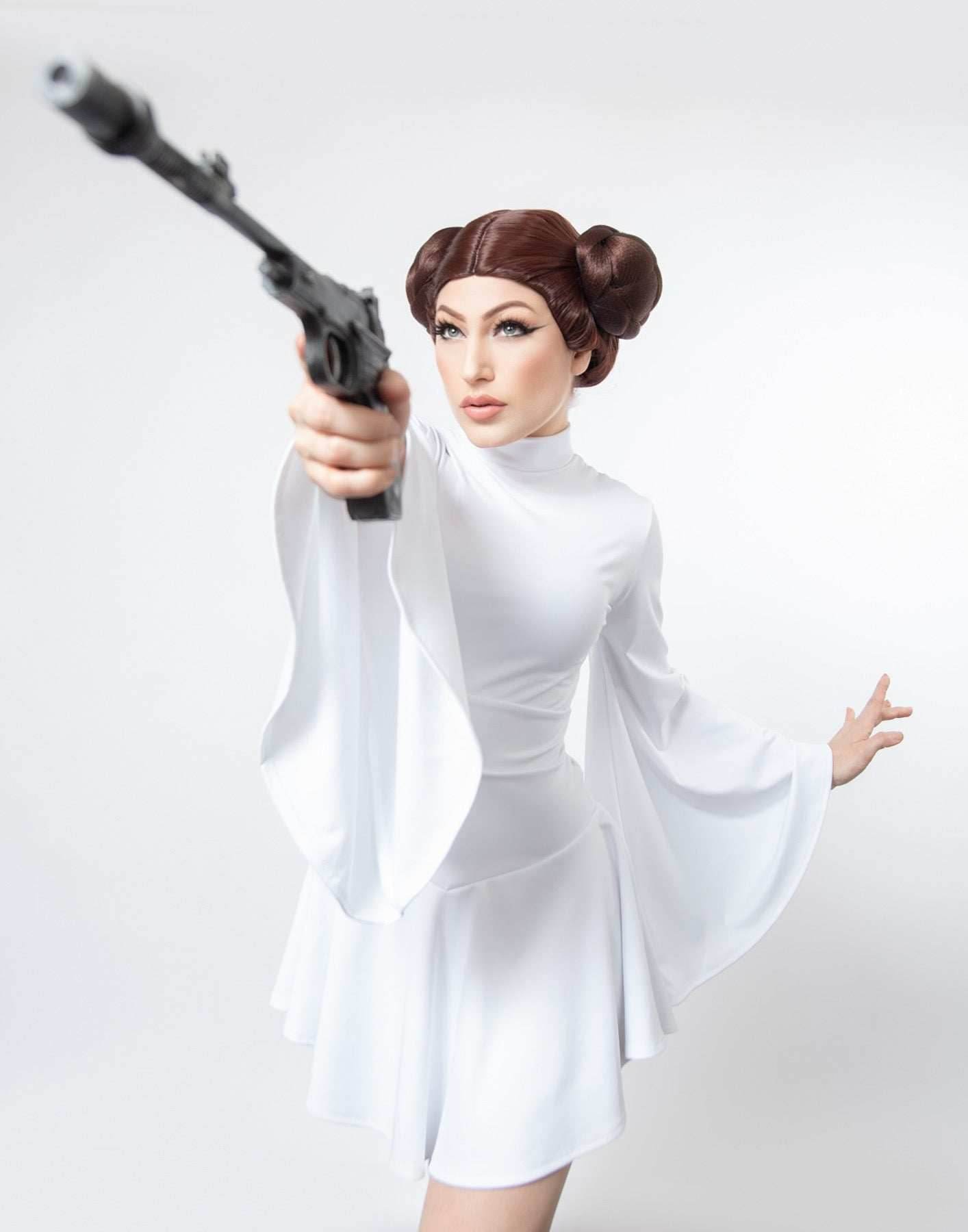 Space Rebel Princess Galaxy Mini Dress Plus Sizes - 1 X