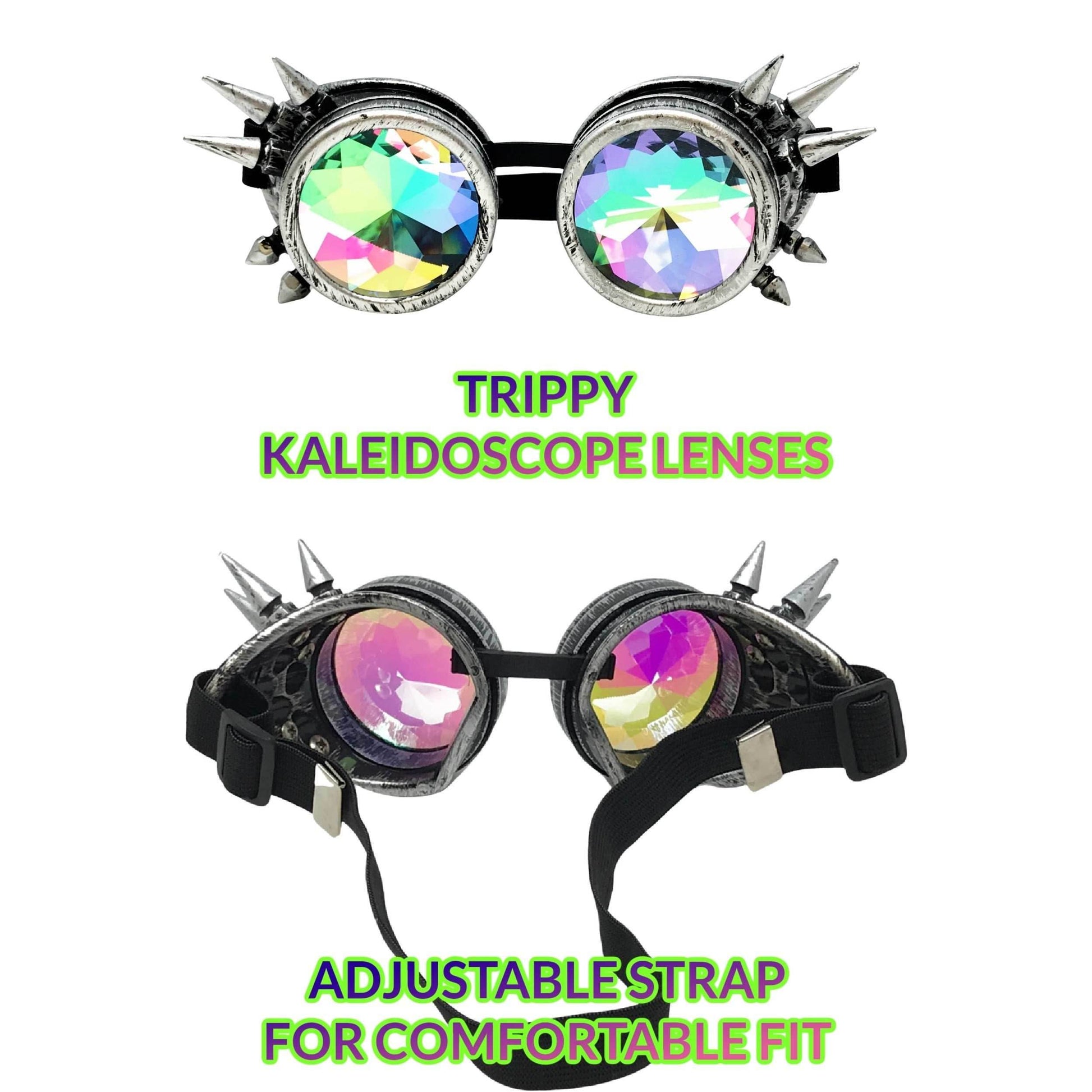 Rave Kaleidoscope Goggles Vintage Steampunk Glasses - 1.body frame