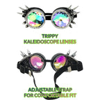Rave Kaleidoscope Goggles Vintage Steampunk Glasses