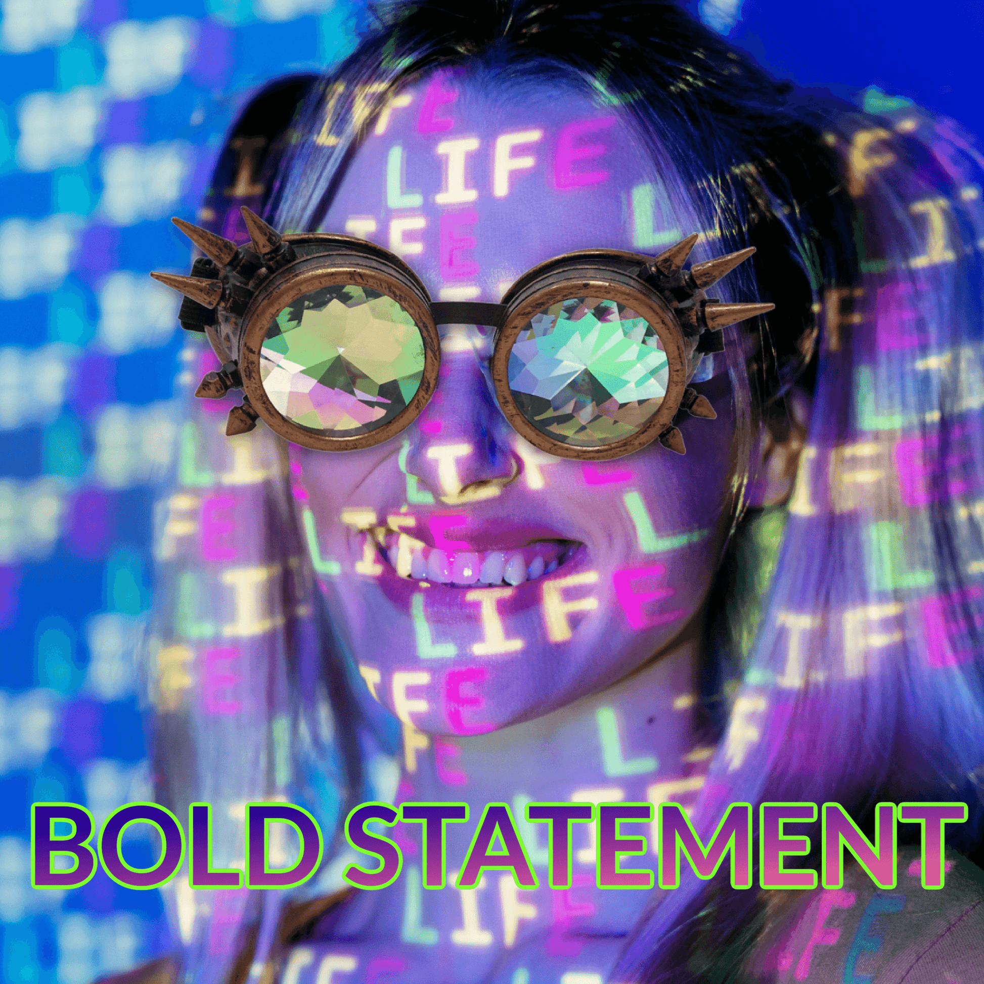 Rave Kaleidoscope Goggles Vintage Steampunk Glasses - 1.body frame