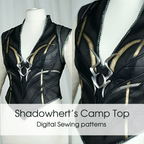 Shadowheart Camp Top Digital Sewing Pattern - Digital Product - 