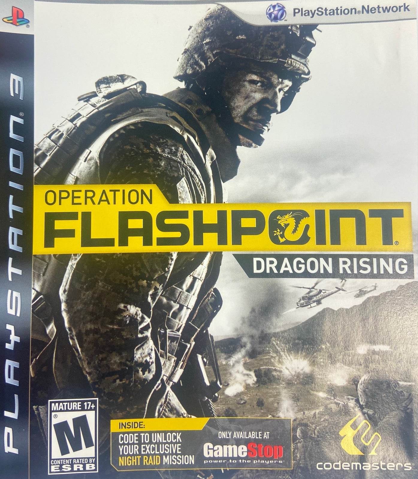 Operation Flashpoint: Dragon Rising GameStop Exclusive (Playstation 3) - Game Manual Only