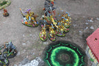 Warhammer 40k and AoS4 Neoprene Objective Markers - Green and Flaming Portal - Set of 6