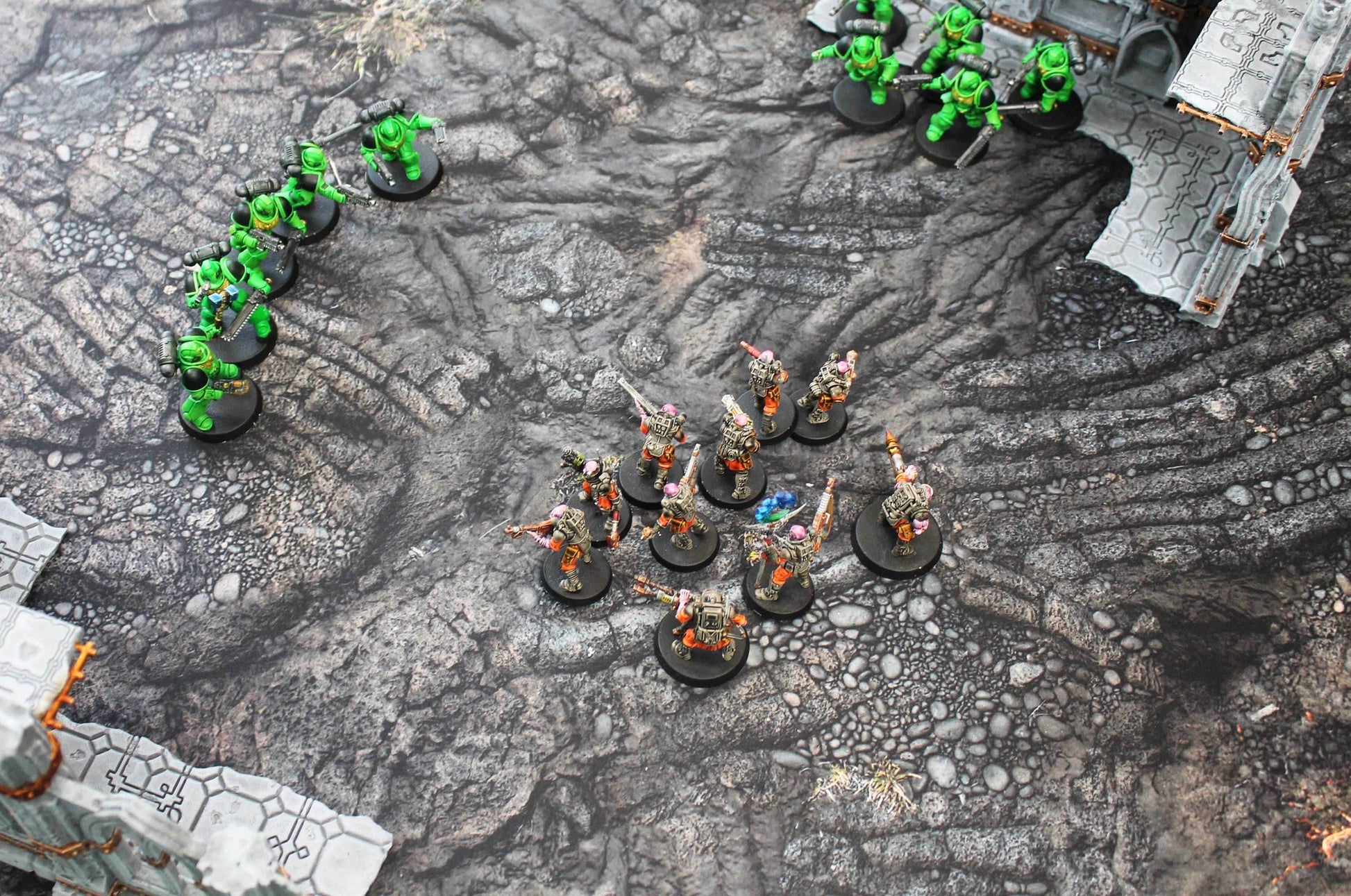 Lava Flows - Neoprene Battle Mat with Bag - 44x60