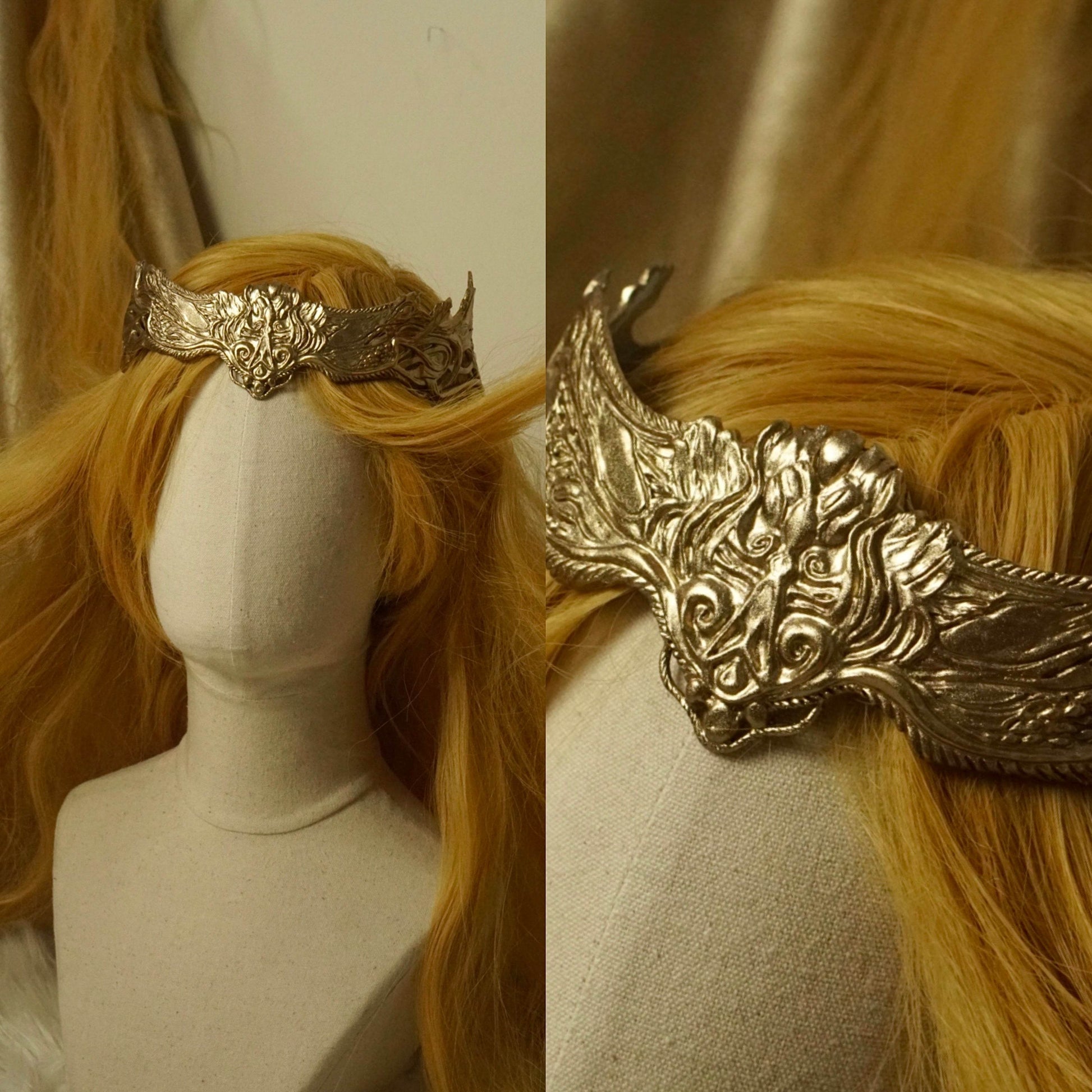 Circlet of Light Miquella's Crown Elden Ring Cosplay Accessories - Custom Made - Unpainted (white)