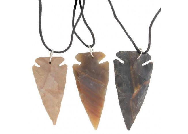 Native American Canowicake Arrowhead Necklace Set-1