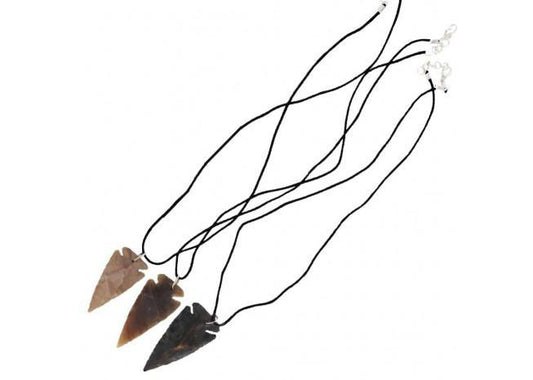 Native American Canowicake Arrowhead Necklace Set-0