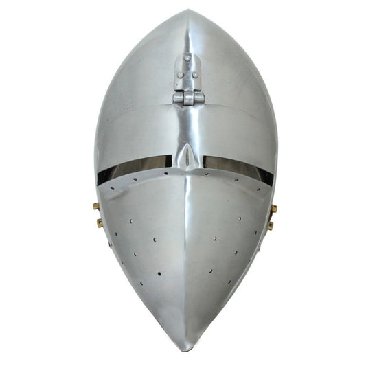 Medieval Bascinet Klappvisor Helmet-0