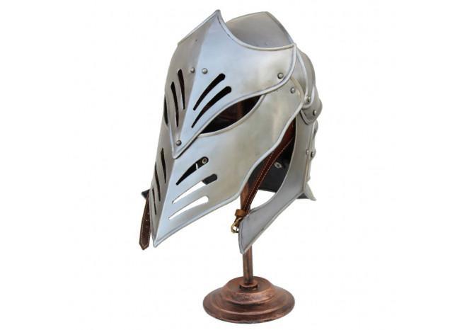 Antiqued Helmet Presentation Stand-2