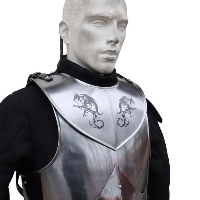 Dragon Hunter Medieval Steel Adjustable Gorget Armor-2