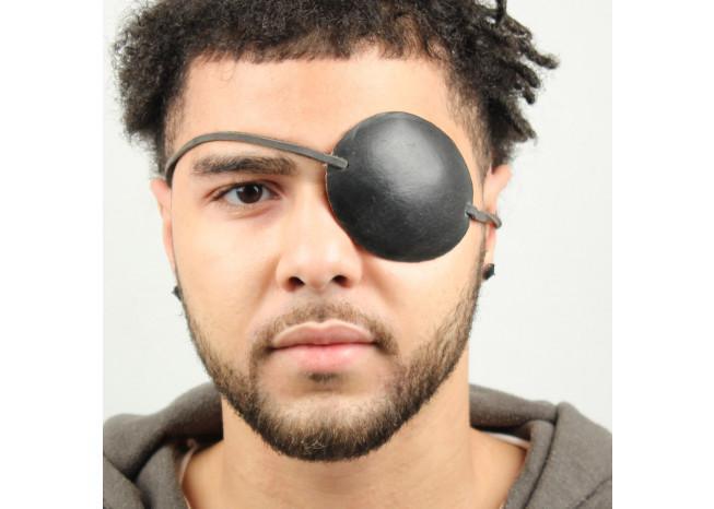 Pirate Captain Leather Eye Patch Black-2