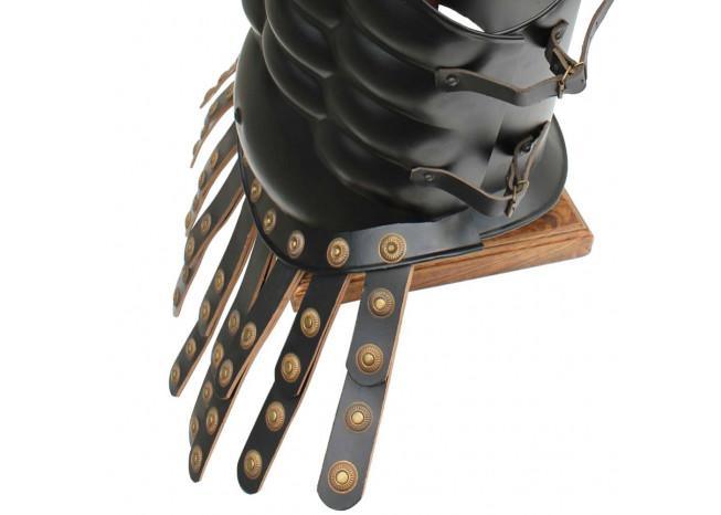 Muscular Blackened Greek Heroic Steel Cuirass-4