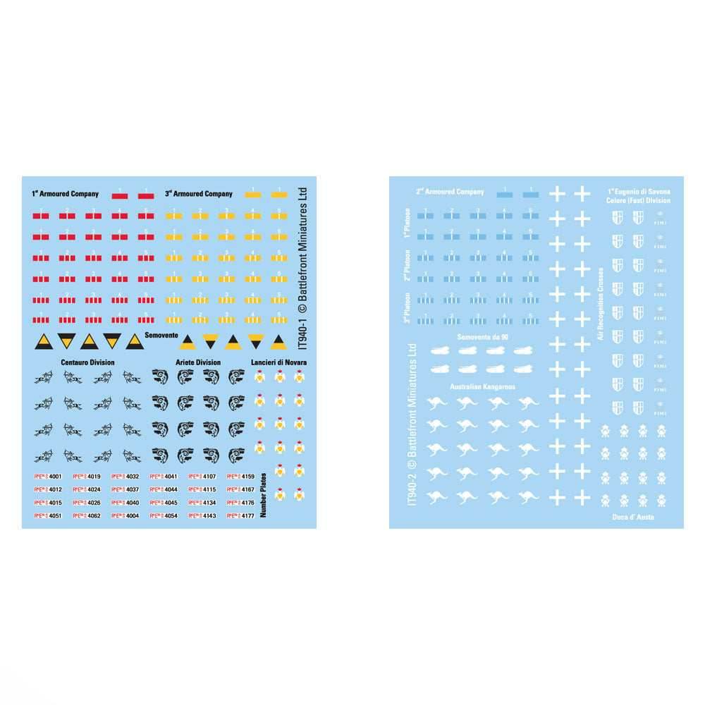Flames of War: Italian Decals - 