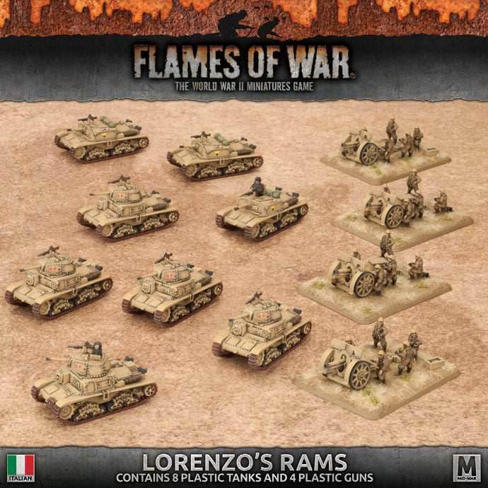 Flames of War: Italian Lorenzo’s Rams Army (Mid War) - 