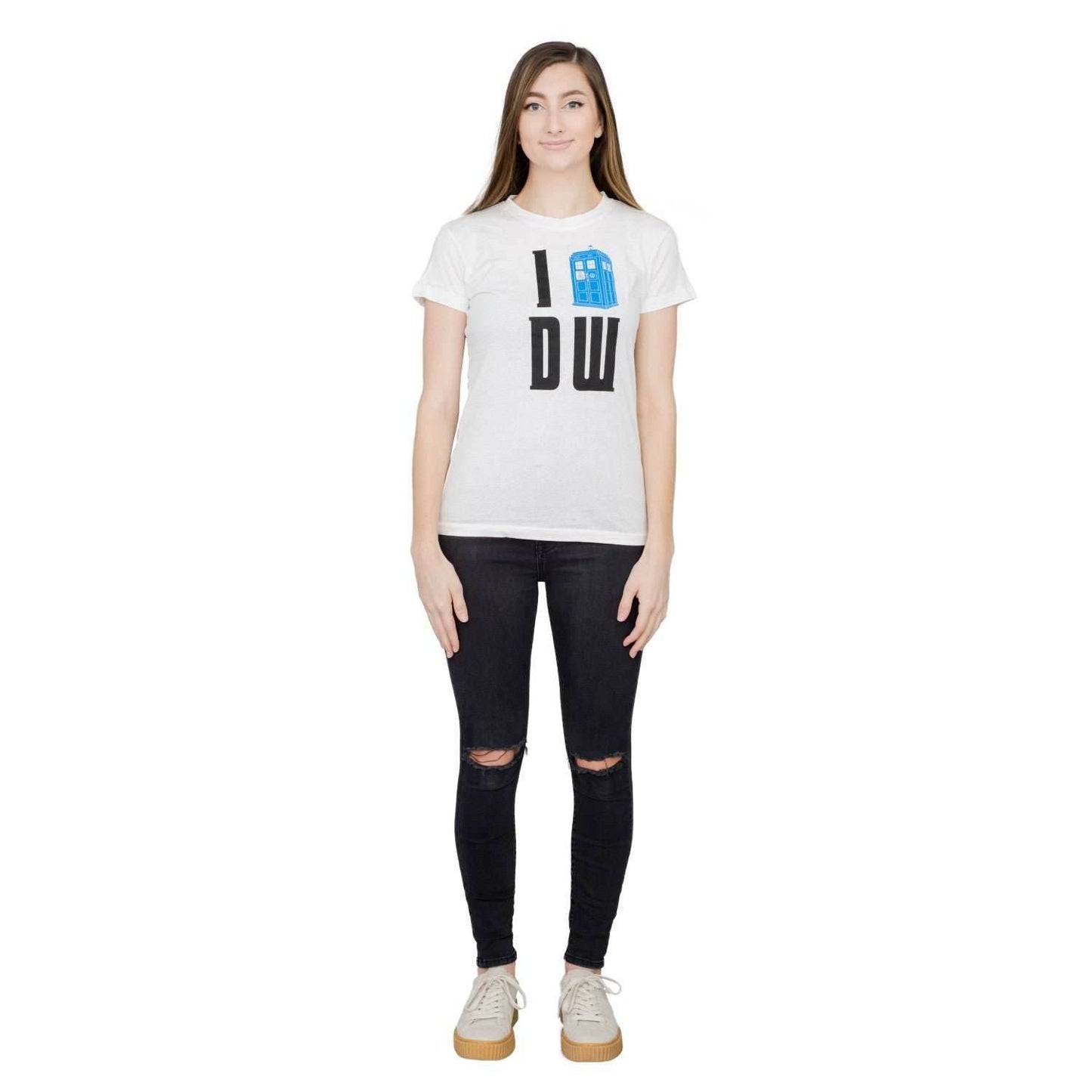 I Heart (Tardis) DW T-shirt - S