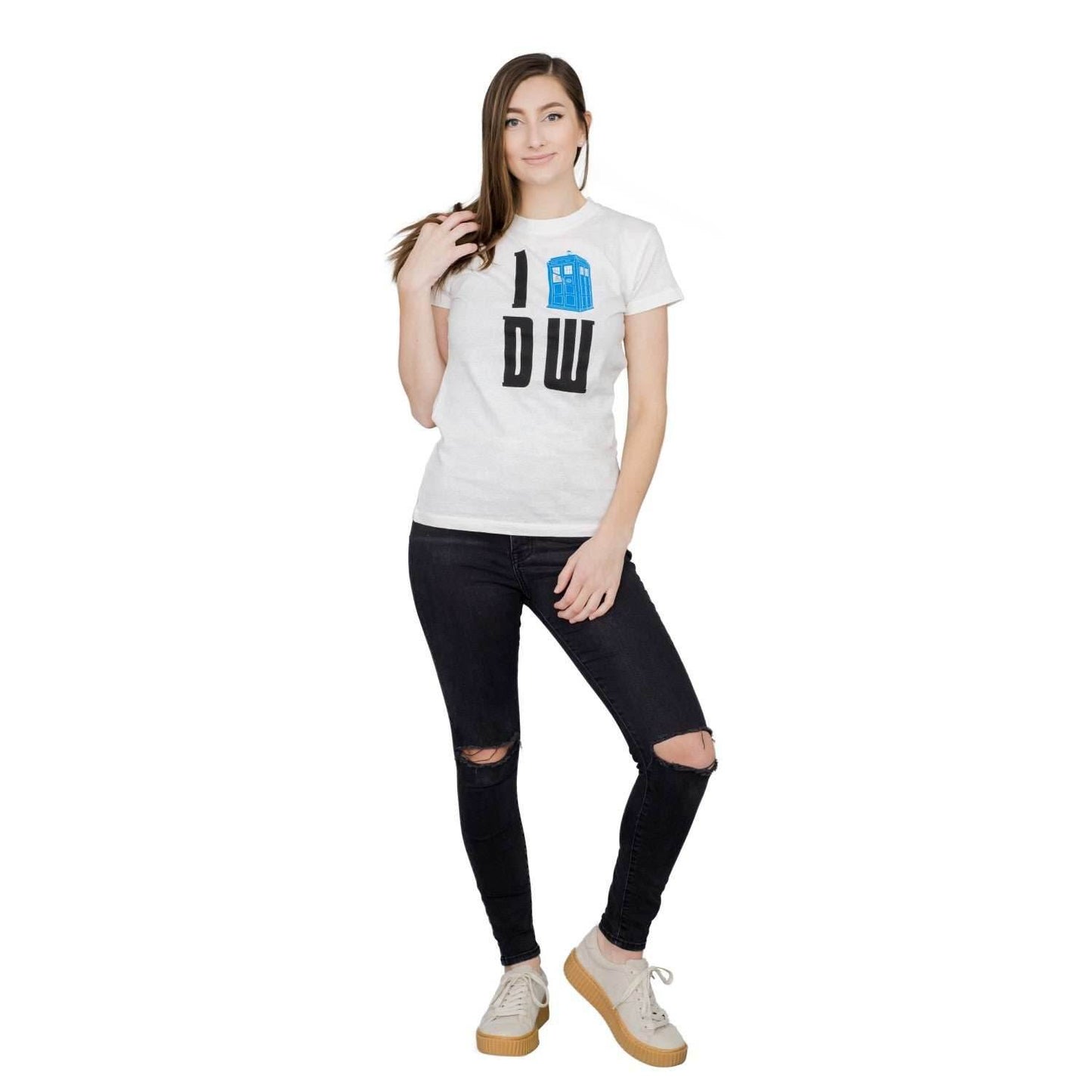 I Heart (Tardis) DW T-shirt - S