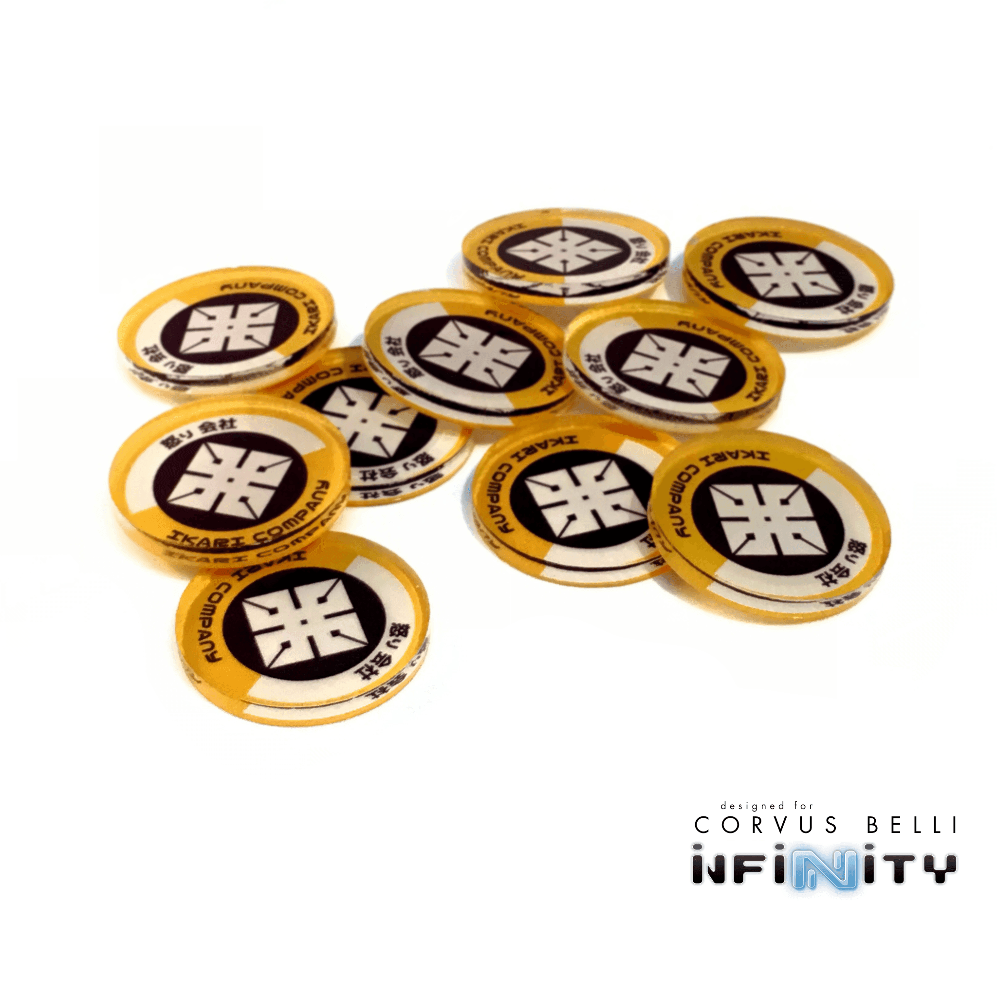 Full Color Infinity Faction Markers, 25mm (Bag of 10) - Ikari Company / 25mm
