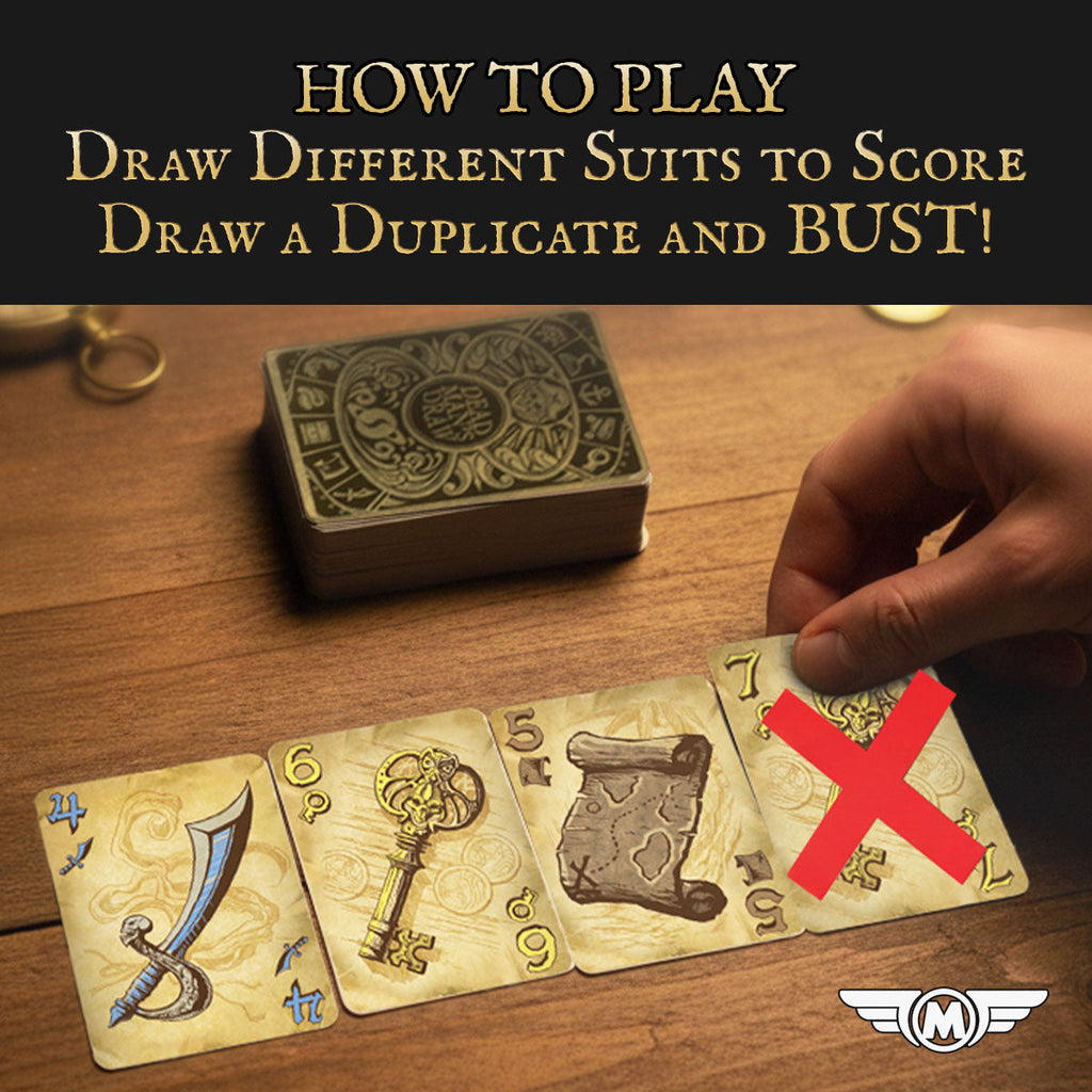 Dead Man's Draw (2-4 Player Press Your Luck Filler Game)