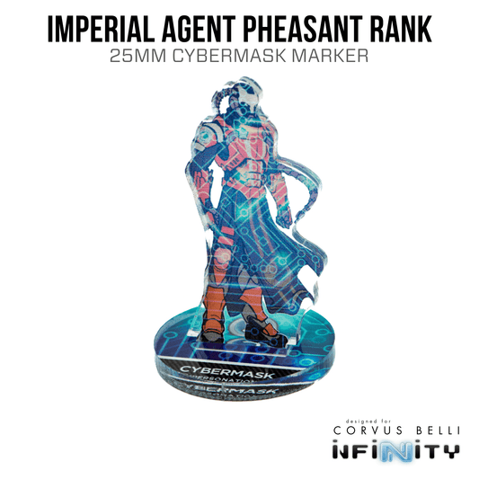 Infinity 3D Markers: Imperial Agent Pheasant Rank (25mm Cybermask) - A
