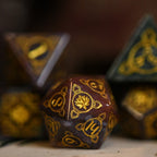 Indian, Indian Agate Stone Dice Set - Dice Around the World Collection