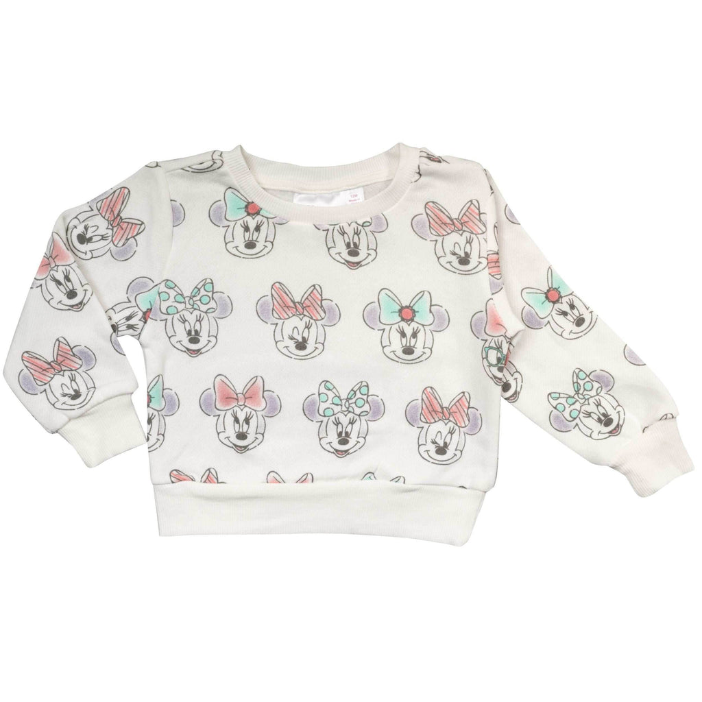 Mad Engine Minnie Mouse All Over Heads Sweatshirt for Babies - 12 Months