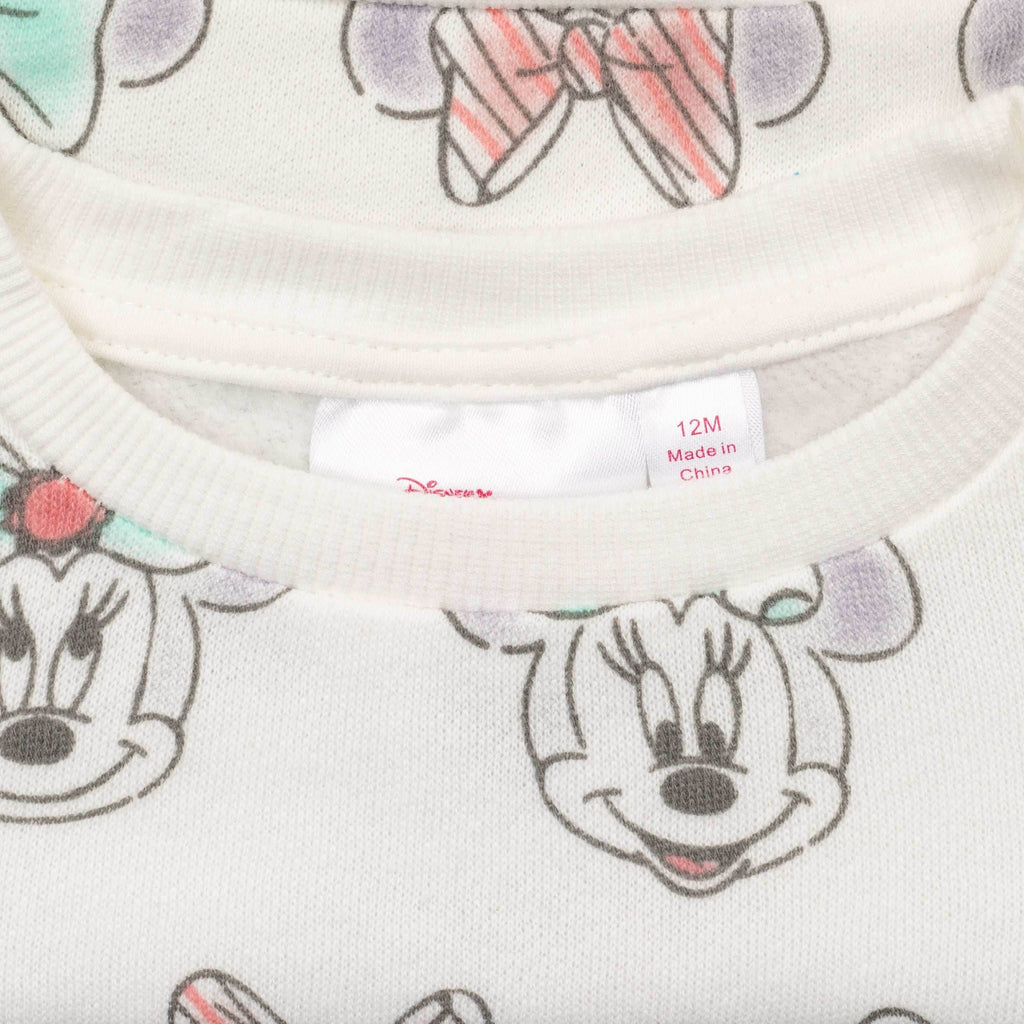 Mad Engine Minnie Mouse All Over Heads Sweatshirt for Babies - 12 Months