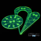 Infinity Template Pack - Fluorescent Green / Hollow