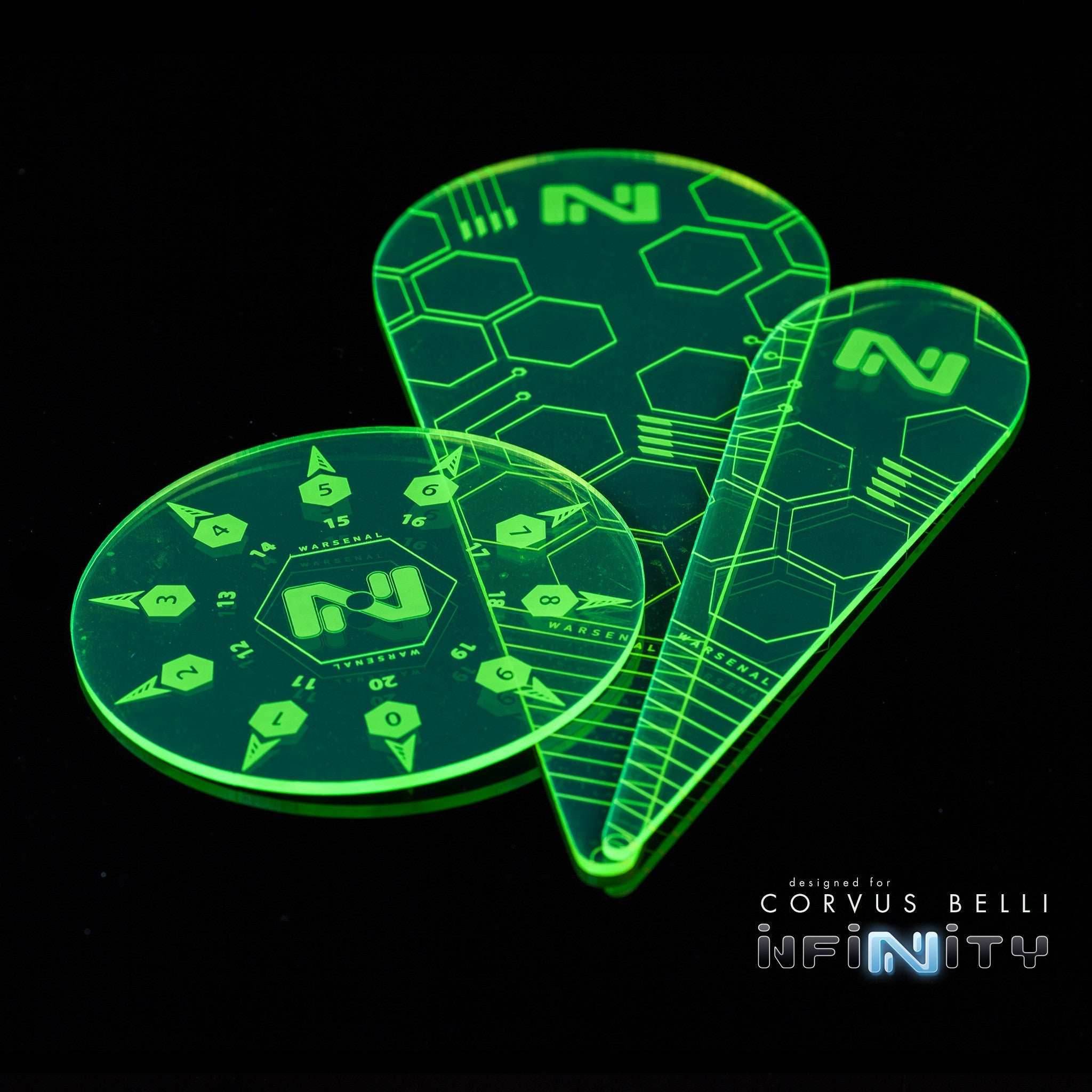 Infinity Template Pack - Fluorescent Green / Solid
