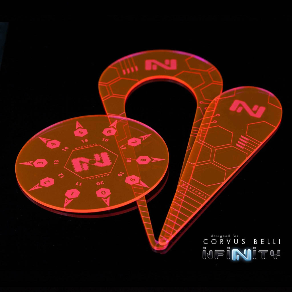 Infinity Template Pack - Fluorescent Red / Hollow