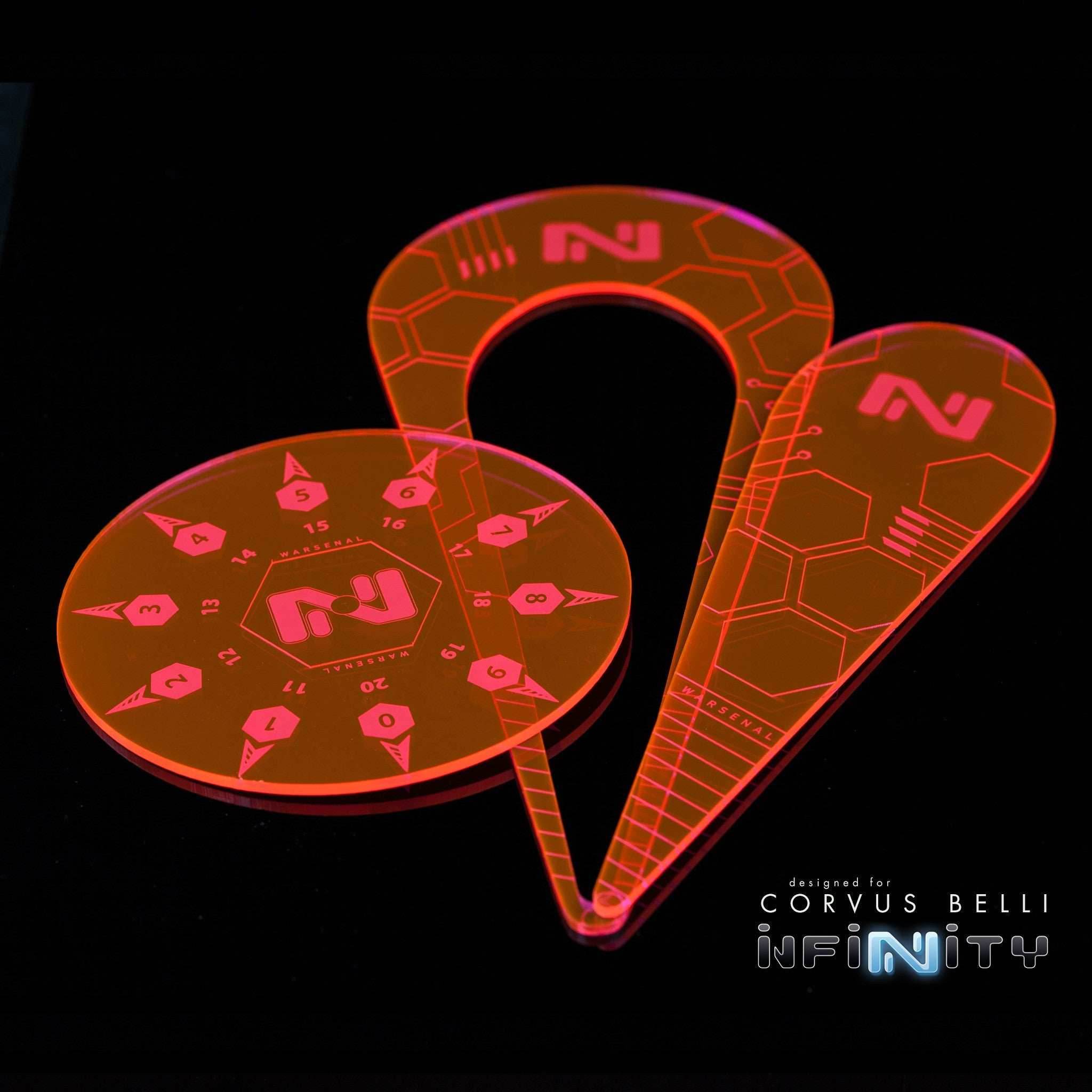 Infinity Template Pack - Fluorescent Red / Hollow